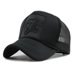 Black Leopard Baseball Caps